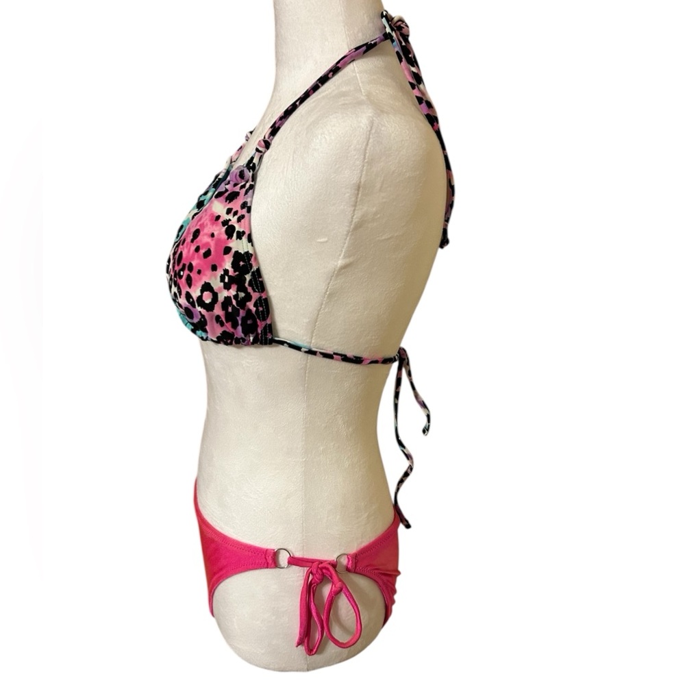 Multicolor Leopard Print Bikini Set - Picture 2 of 4